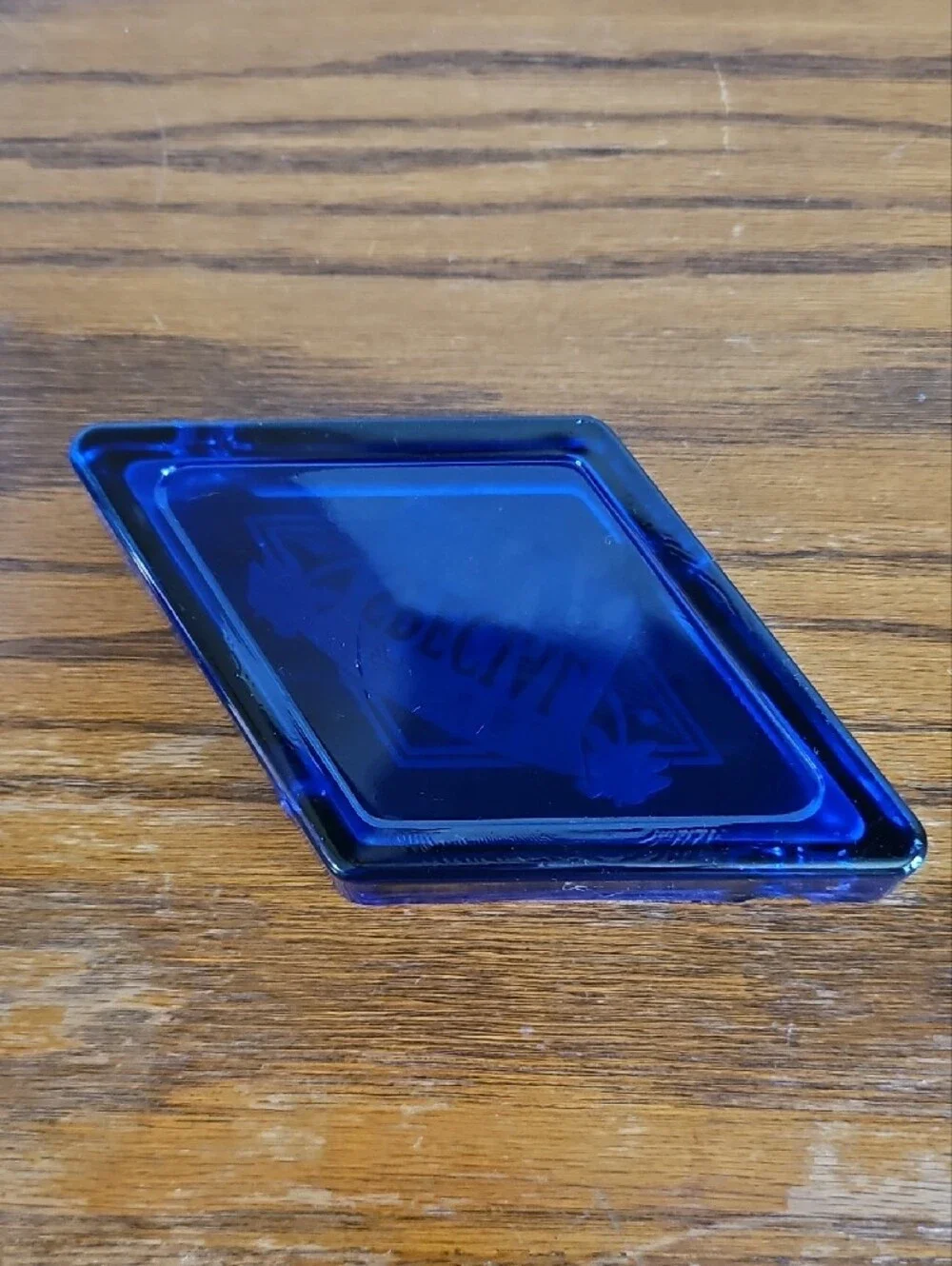 Vintage Camel Special Lights Cobalt Blue Glass Ashtray Tote 8